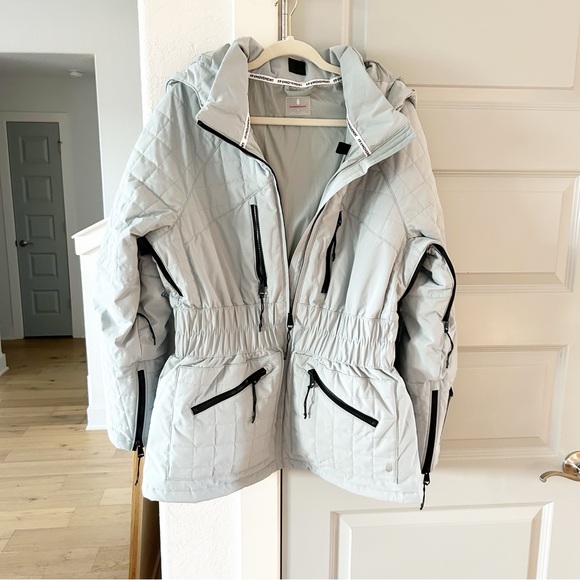 New Free People All Prepped Ski Jacket Aqua Haze - Picture 4 of 7